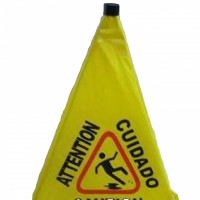 4 Facet Caution Sign