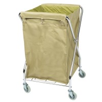 Cleaning Supplies Laundry Basket Cart Stainless Steel Laundry Cart Service Wheeled Commercial Laundry Cart For Hotel