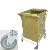 Household Cleaning Product Stainless Steel Laundry Cart Service Commercial Laundry Cart Metal Laundry Cart For Hotel