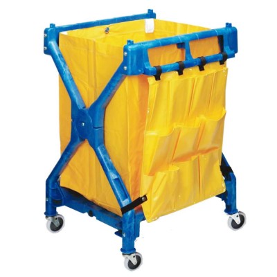 New Products Hotel Laundry Cart Plastic Laundry Cart PVC Laundry Cart With Bag