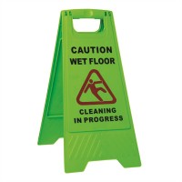 Wholesale Foldable A Frame Caution Sign Board Warning Plastic Wet Floor Sign Stand Caution Sign