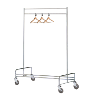 Stainless Steel Clothing Cart / Laundry Rack Cart